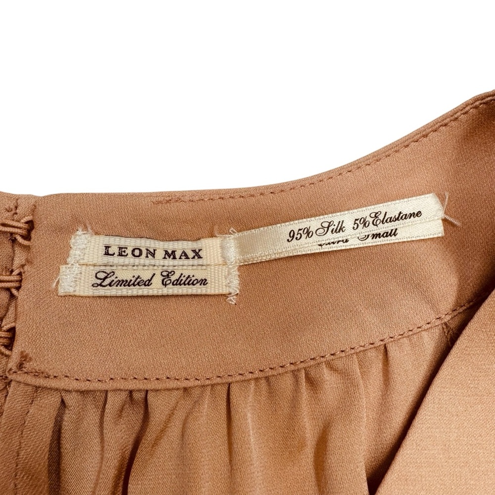 Leon Max Limited Edition Silk Top Blouse Size XS Fairy Dainty Romantic Coquette - Picture 6 of 11